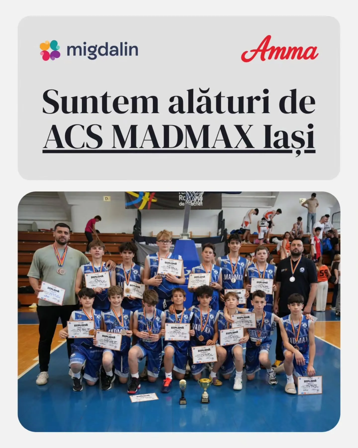 AMMA susține performanța în sport la Turneul Final de Baschet U12M! — imaginea 1