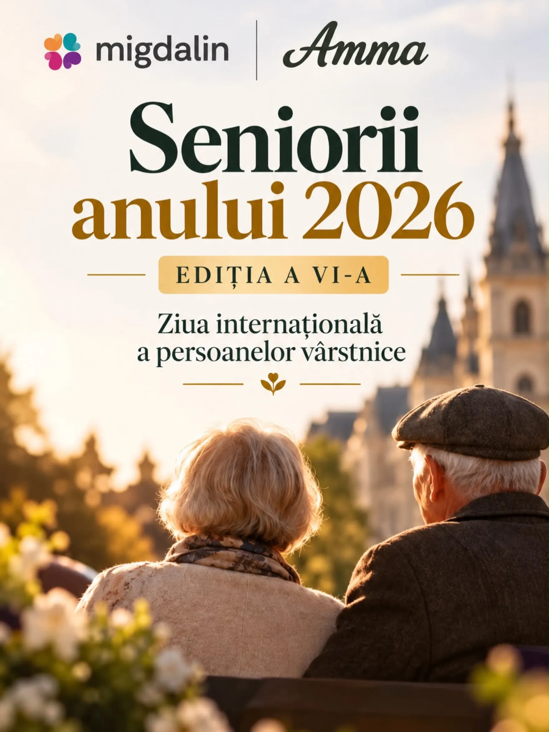 Afișul „Seniorii anului 2026”, ediția a VI-a, de Ziua internațională a persoanelor vârstnice